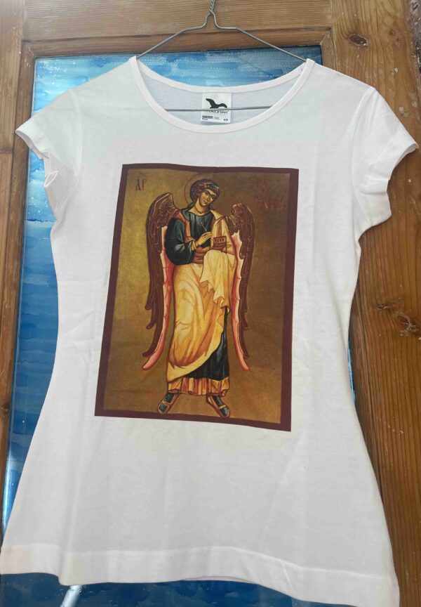 "Archanioł Rafael" T-shirt z nadrukiem XS