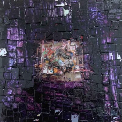 "Fioletowe Marzenie" kafelek upcyklingowy